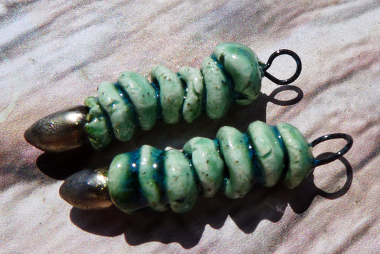 Ceramic Catkin Charms - Rockpool