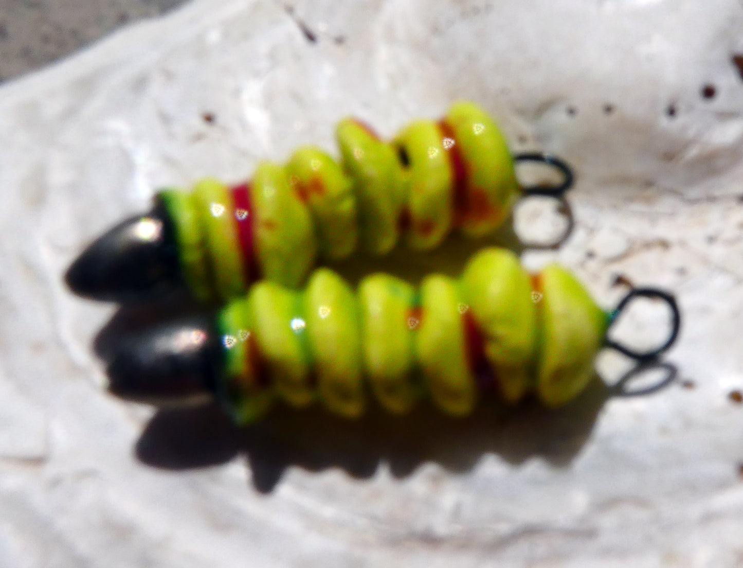 Ceramic Catkin Charms - Cherry Limeade