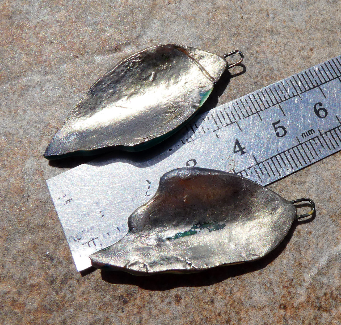 Ceramic Super Slim Spring Leaf Earring Charms #12