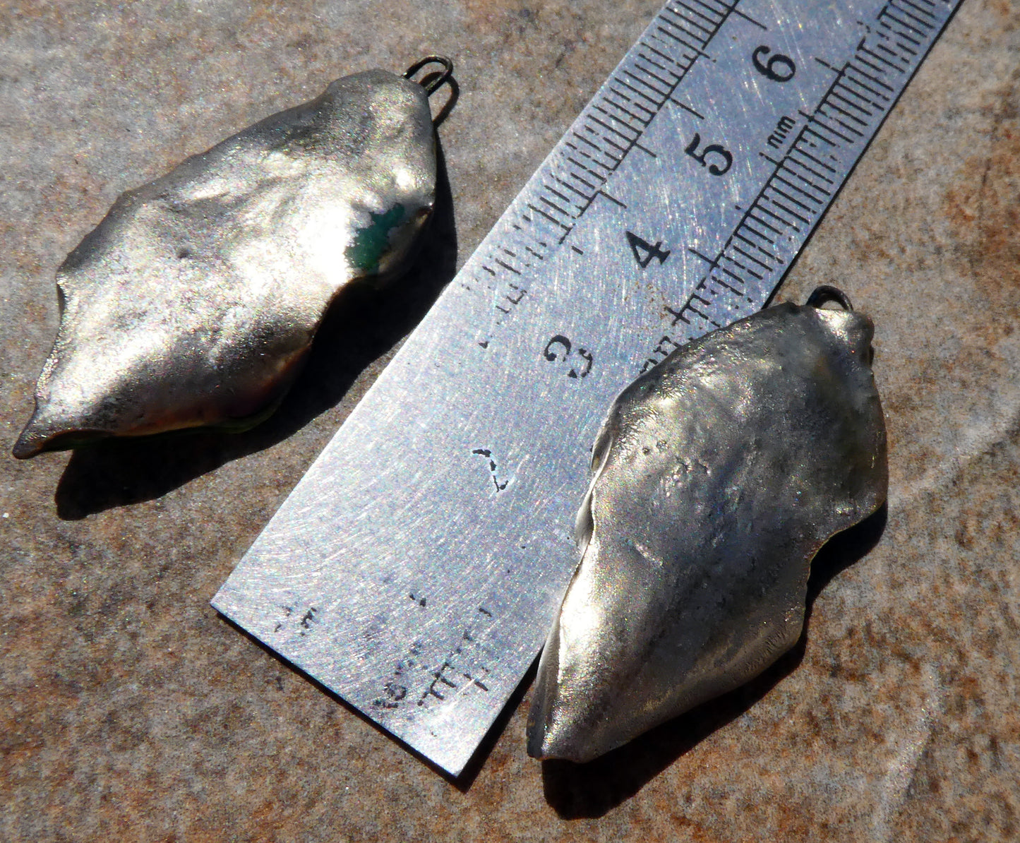 Ceramic Super Slim Spring Leaf Earring Charms #22
