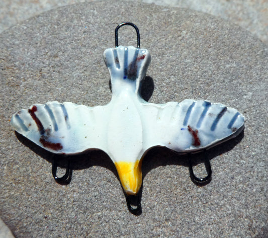 Ceramic Seagull Necklace Connector #1