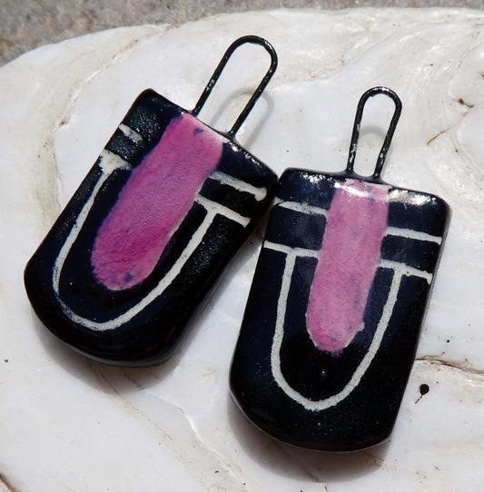 Ceramic Sgraffito Charms -Bouncing Berry