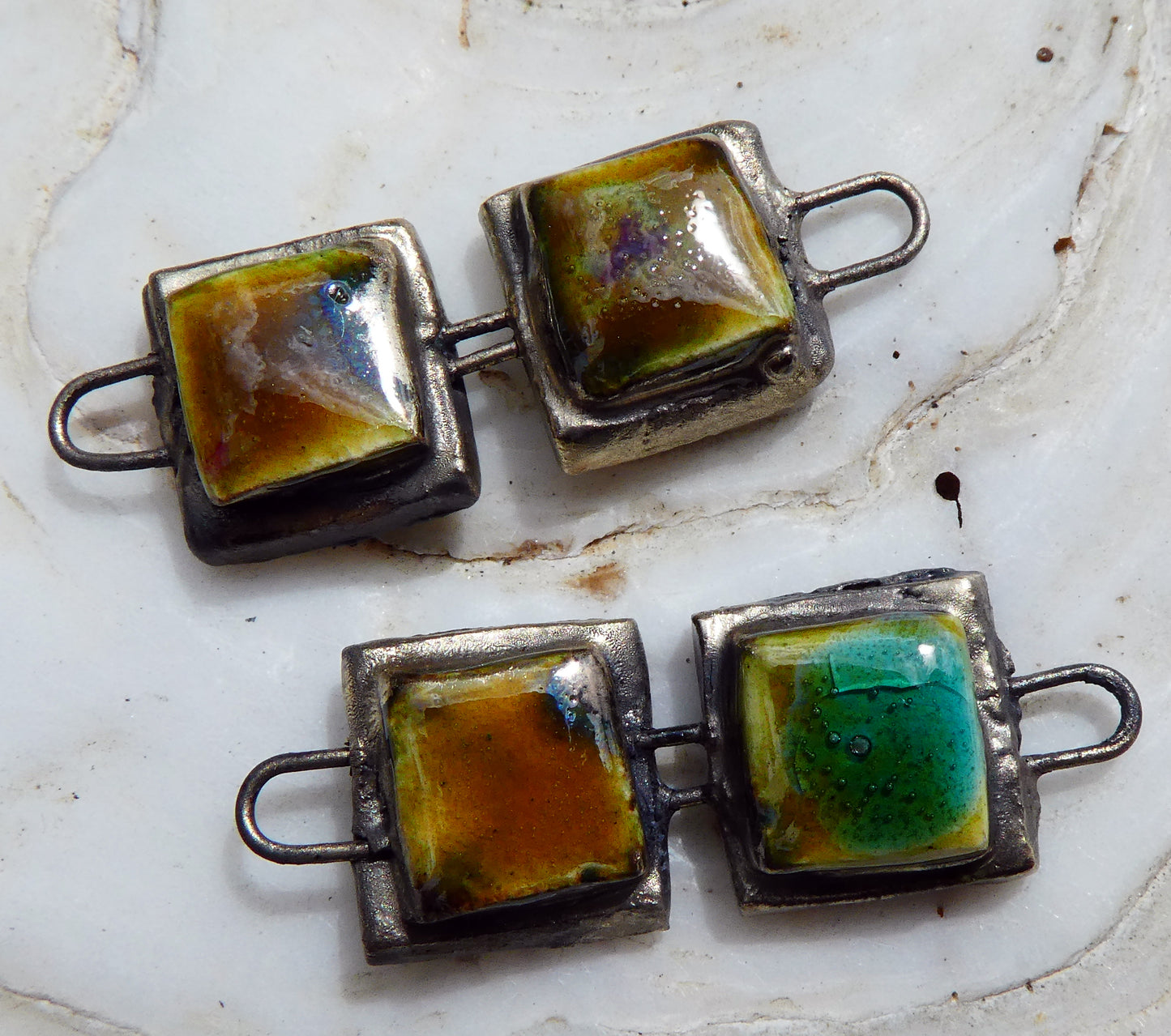 Ceramic Double Square Moulded Connectors -Billabong