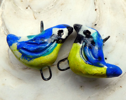 Ceramic Blue Tit Connectors