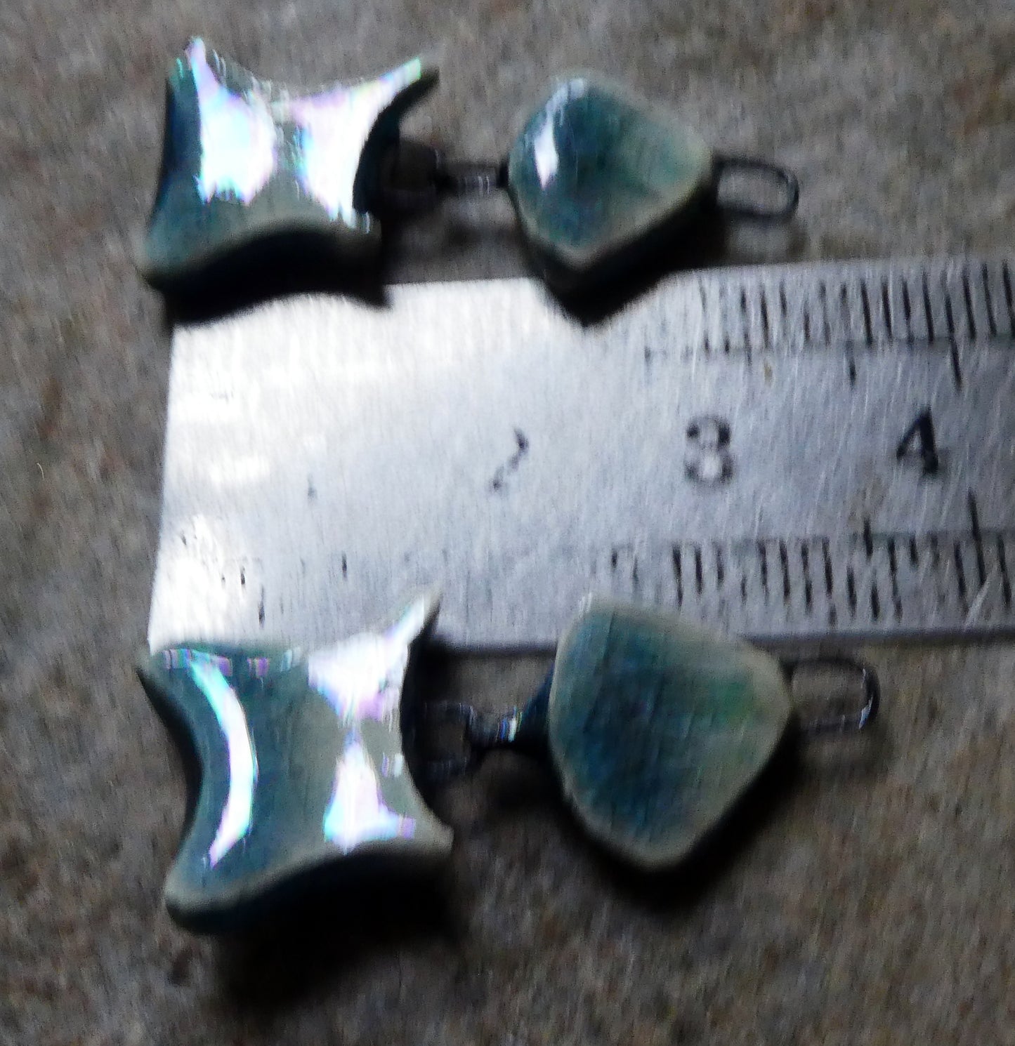 Ceramic Shimmering Lustrous Fish Dangles- Water