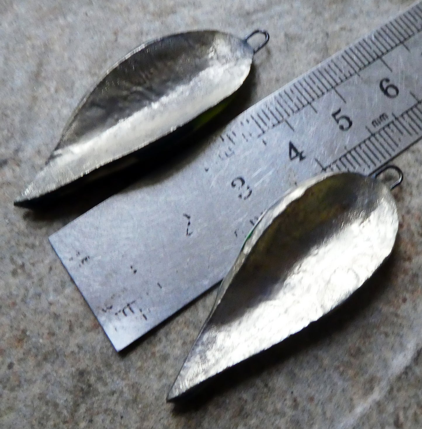 Ceramic Super Slim Spring Leaf Earring Charms #4