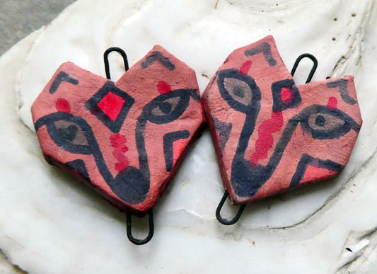 Ceramic Fox Totem Connectors