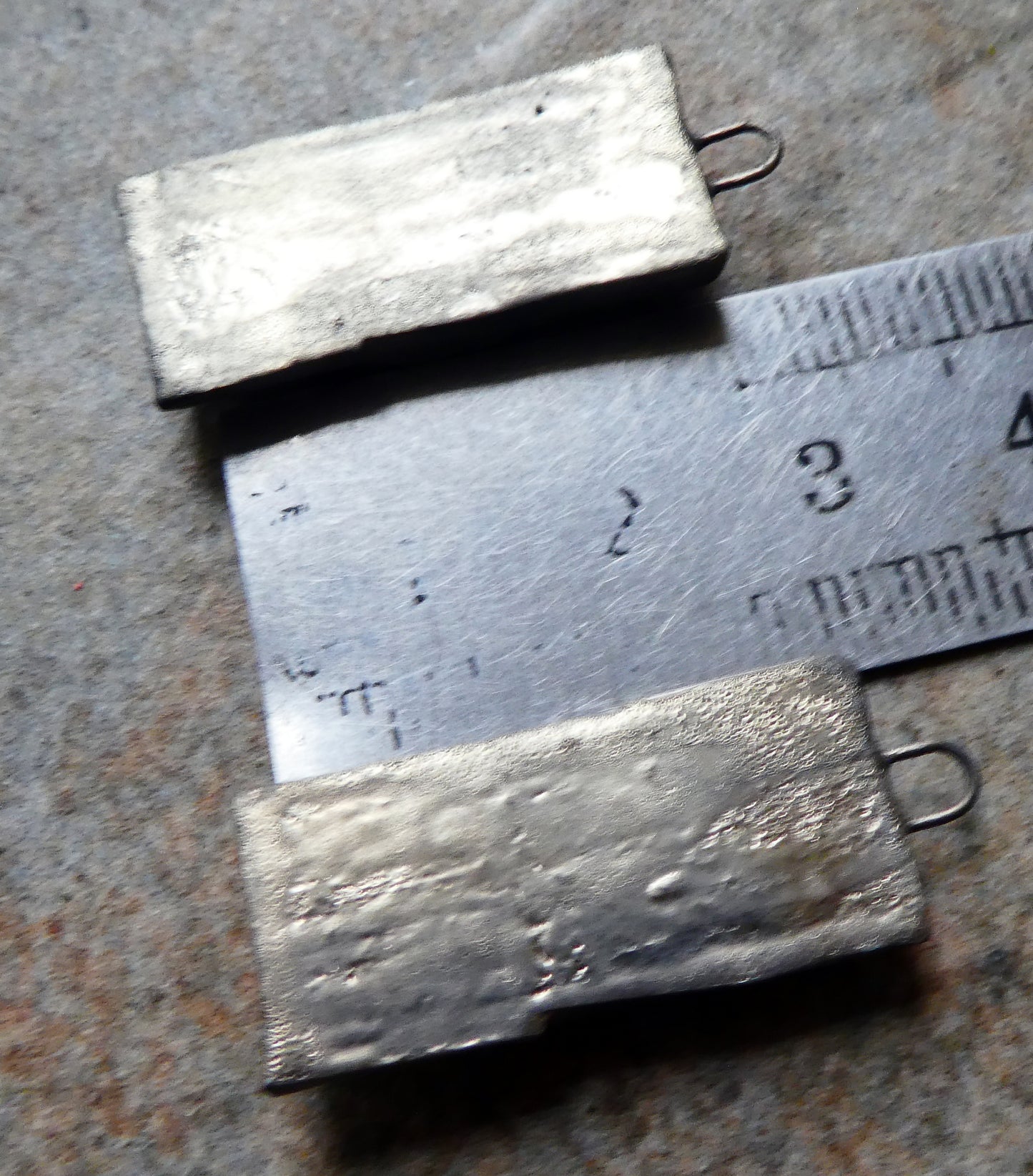 Ceramic Moulded Tablet Charms #2- Lime