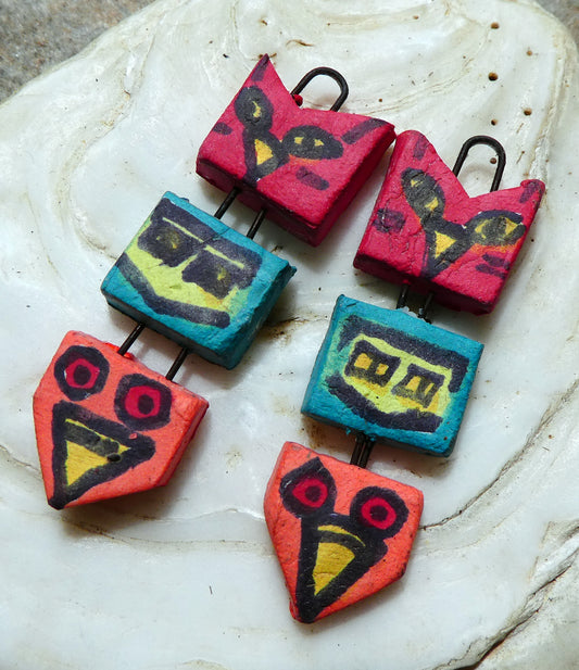 Ceramic Totem Stack Charms
