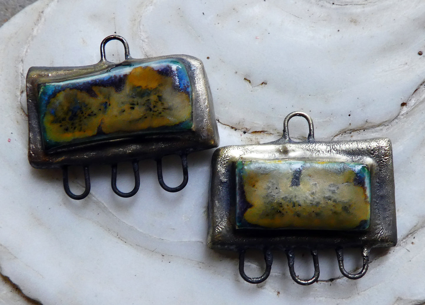 Ceramic Moulded Oblong Connectors- Outer Space
