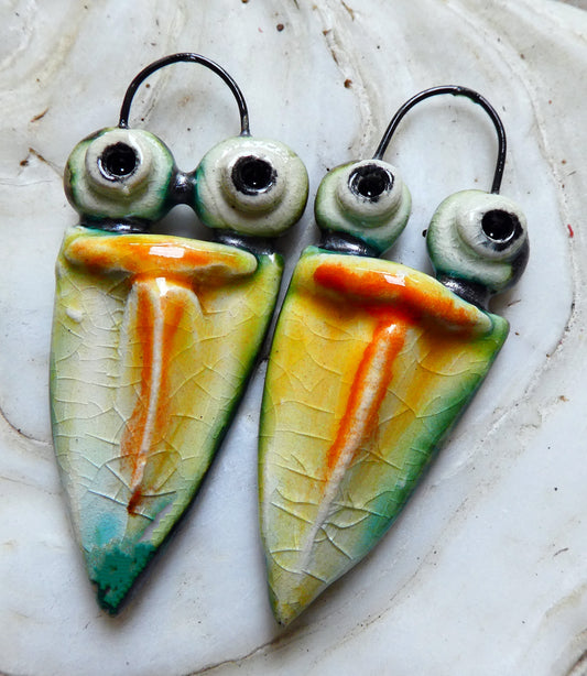 Ceramic Seagull Face Charms