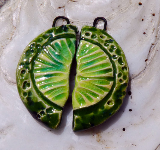 Ceramic Lime Slice Charms