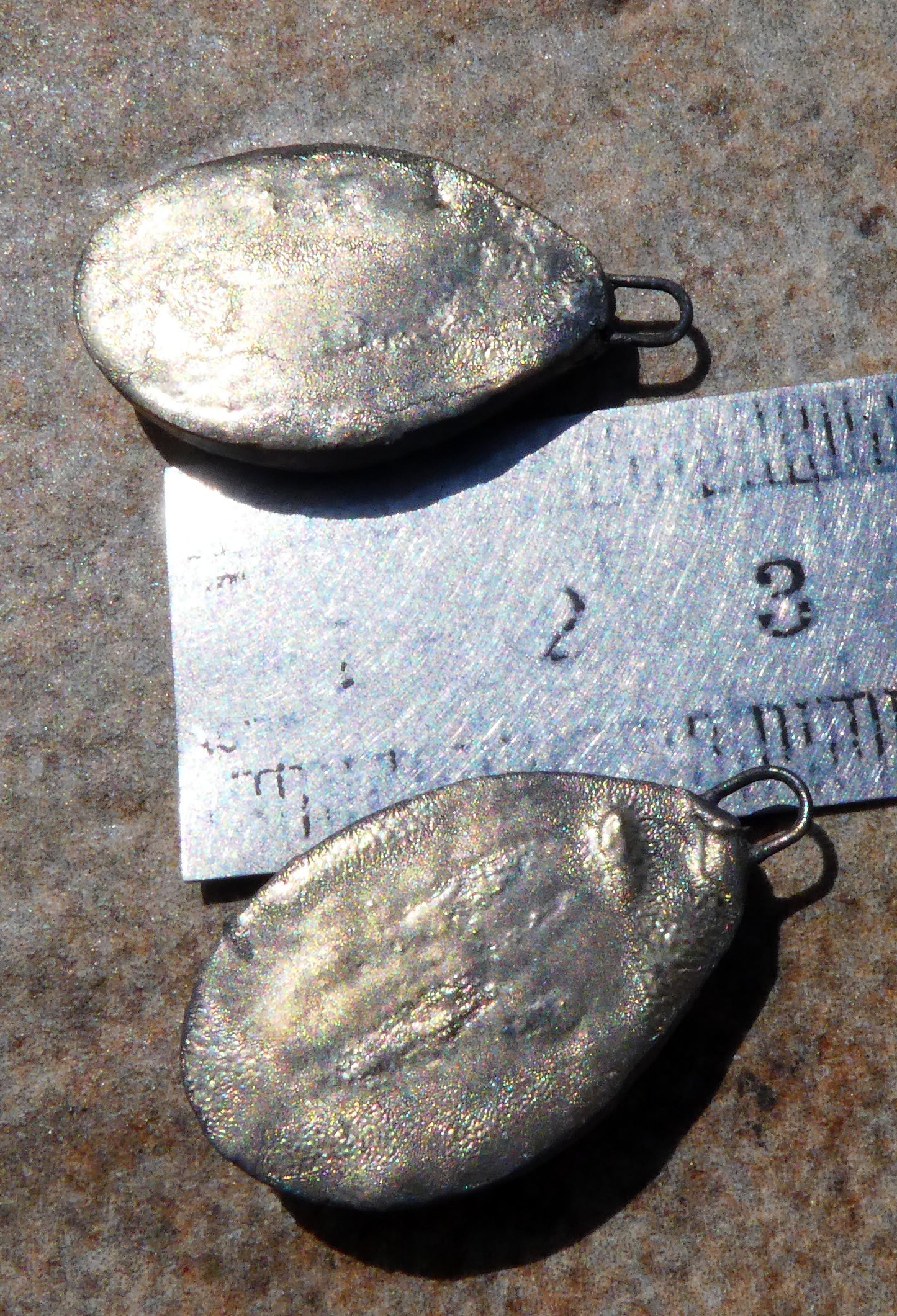 Ceramic Moulded Teardrop Charms - Sailors Delight