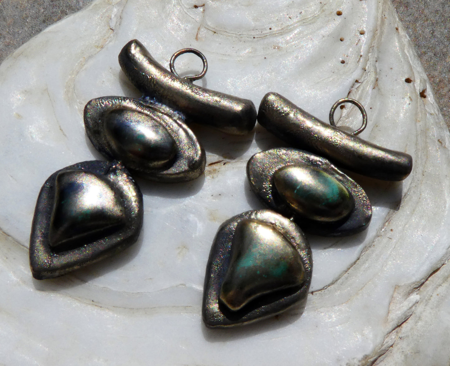 Ceramic Moulded Goddess Stack Charms -Supernova