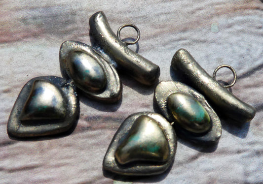 Ceramic Moulded Goddess Stack Charms -Supernova