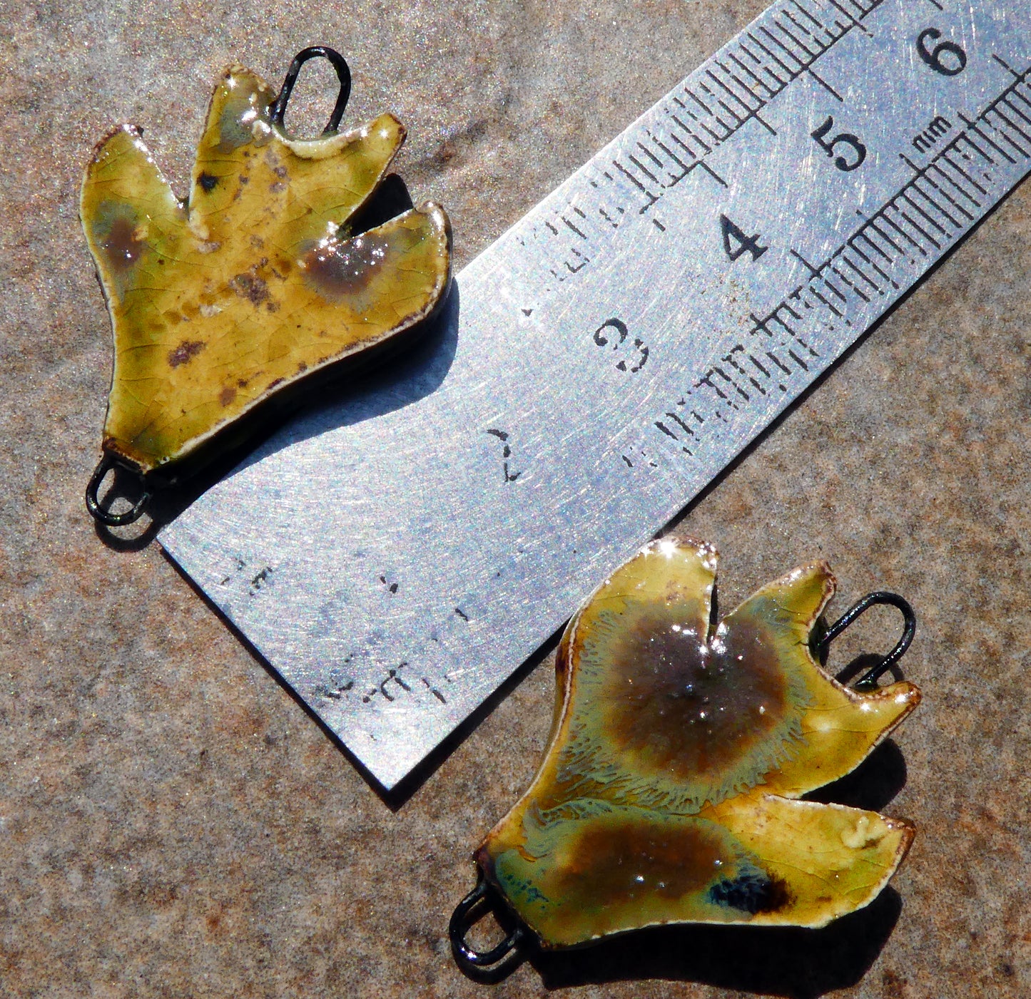 Ceramic Bird Goddess Connectors - Pagoda