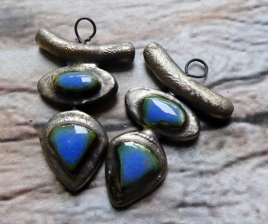 Ceramic Moulded Goddess Stack Charms -Ohio