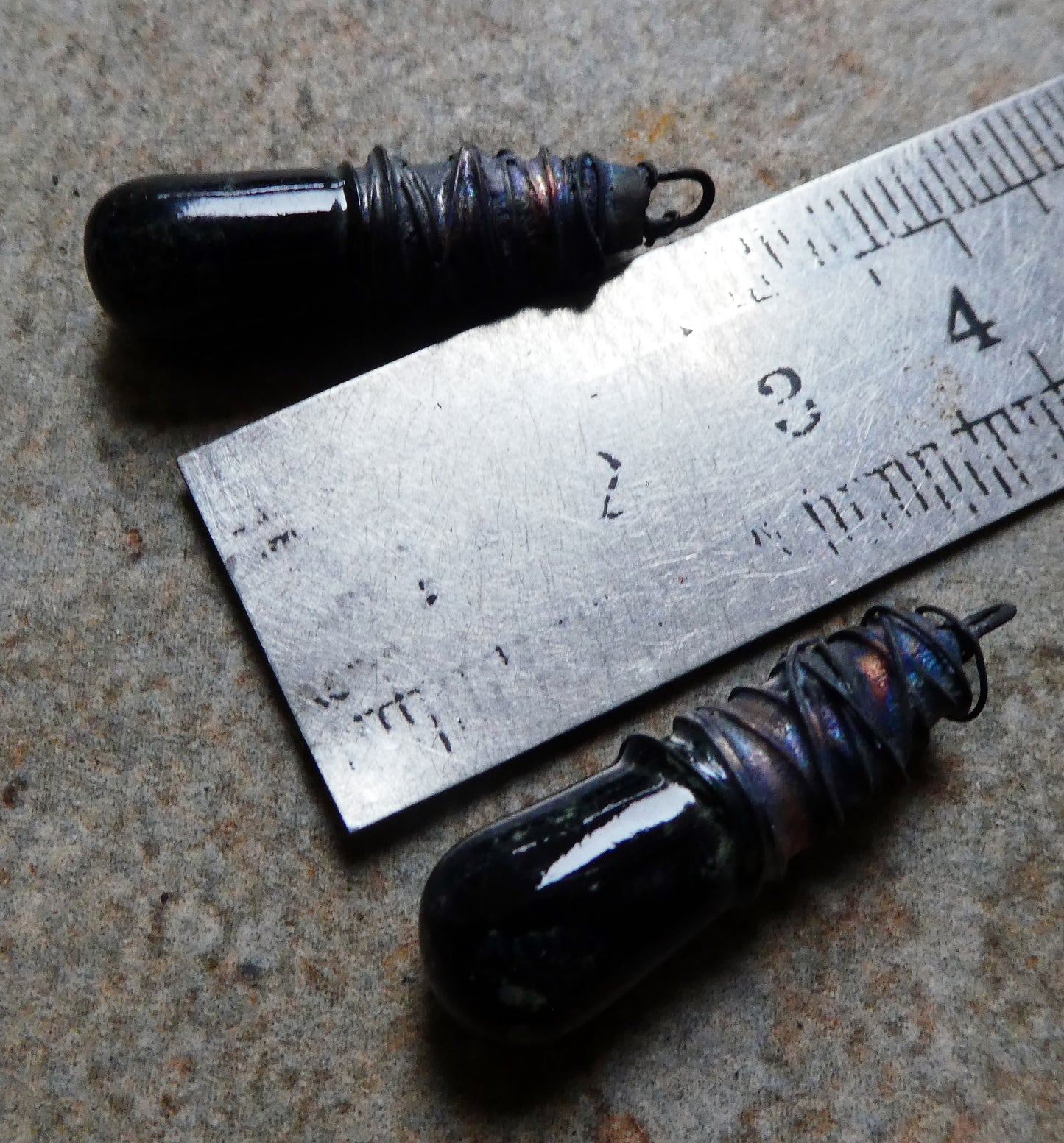 Ceramic Wire Wrapped Baton Charms -Constellation