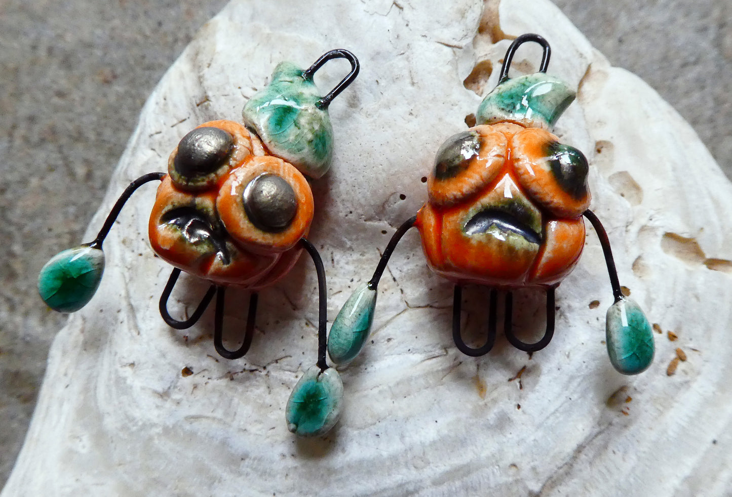 Ceramic Pumpkin Man Connectors