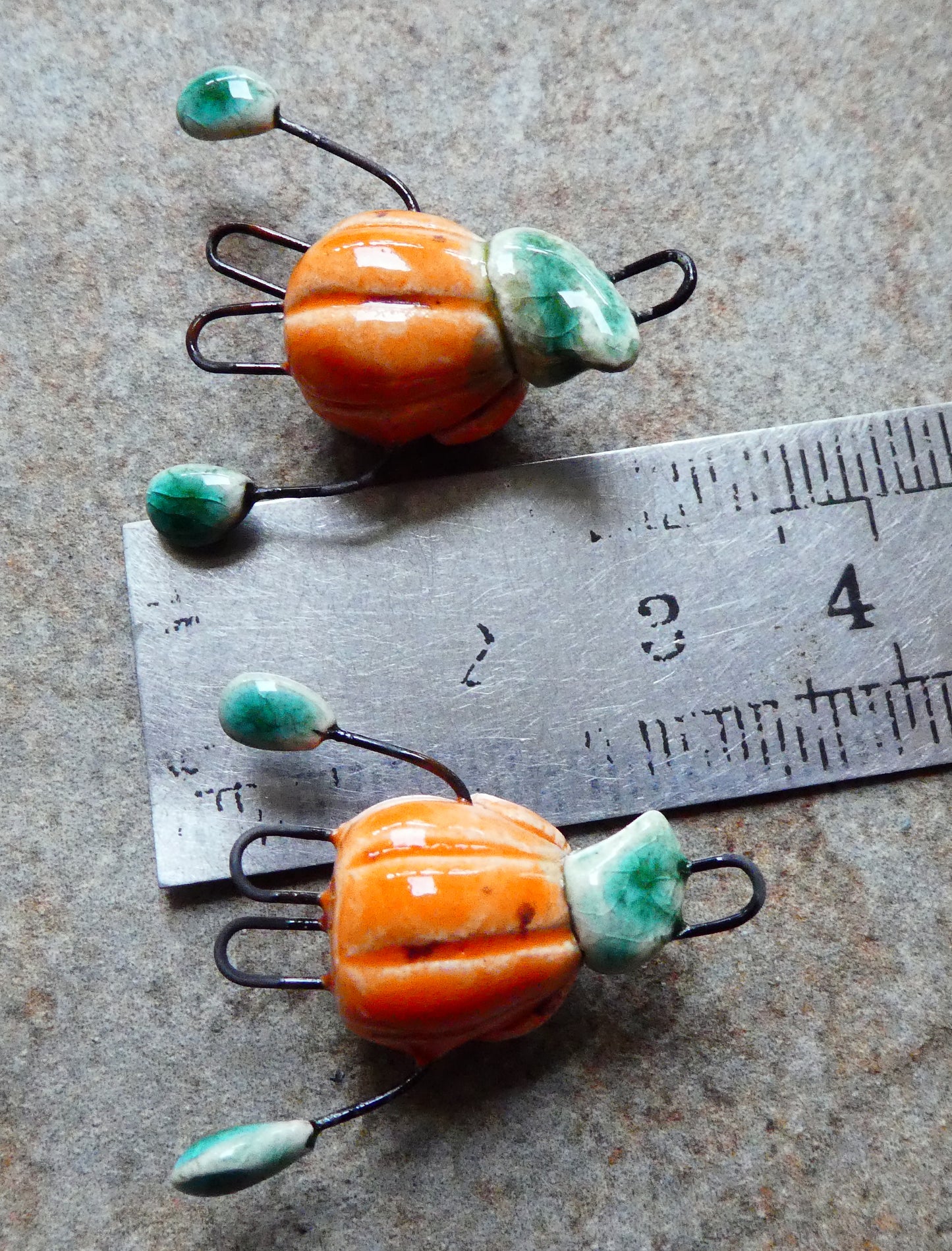 Ceramic Pumpkin Man Connectors