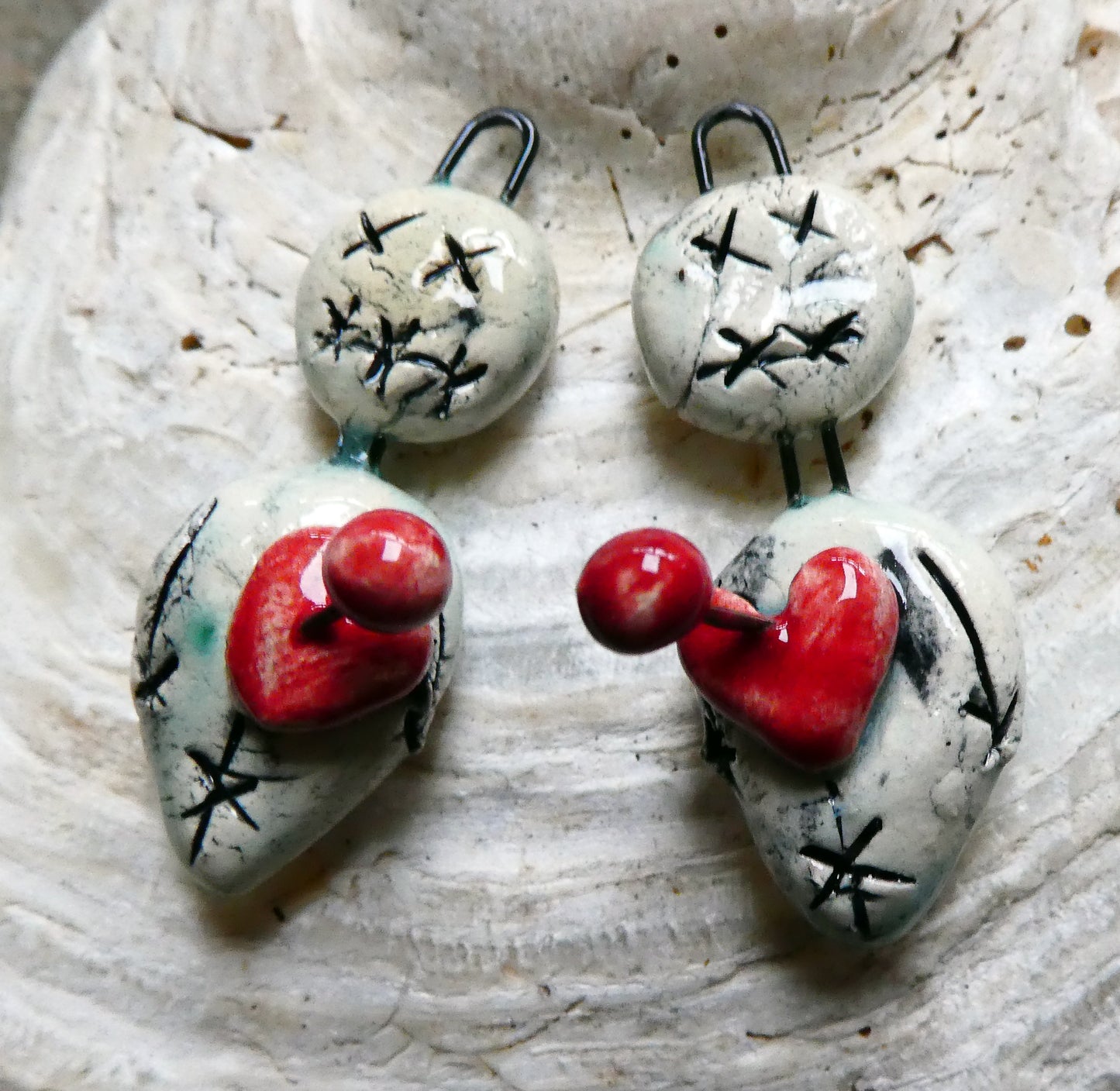 Ceramic Voodoo Doll Charms