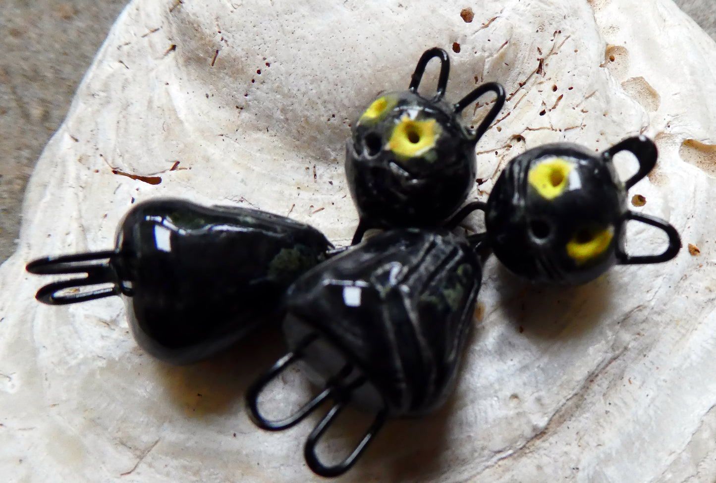 Ceramic Dangly Cat Connectors - Constellation