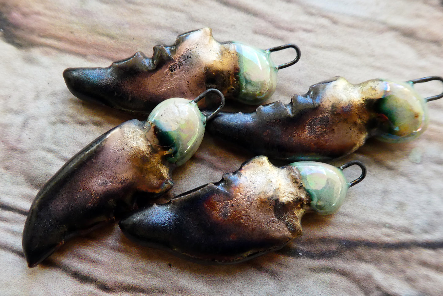 Ceramic Decker's Blade Charms -Reflecting