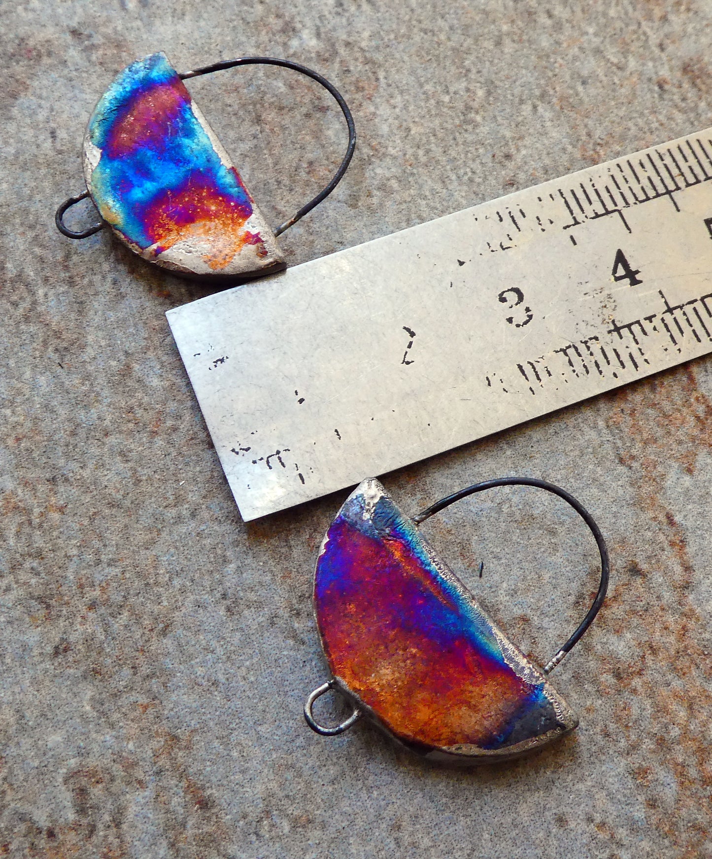 Ceramic Vintage Cat Decal Earring Connectors