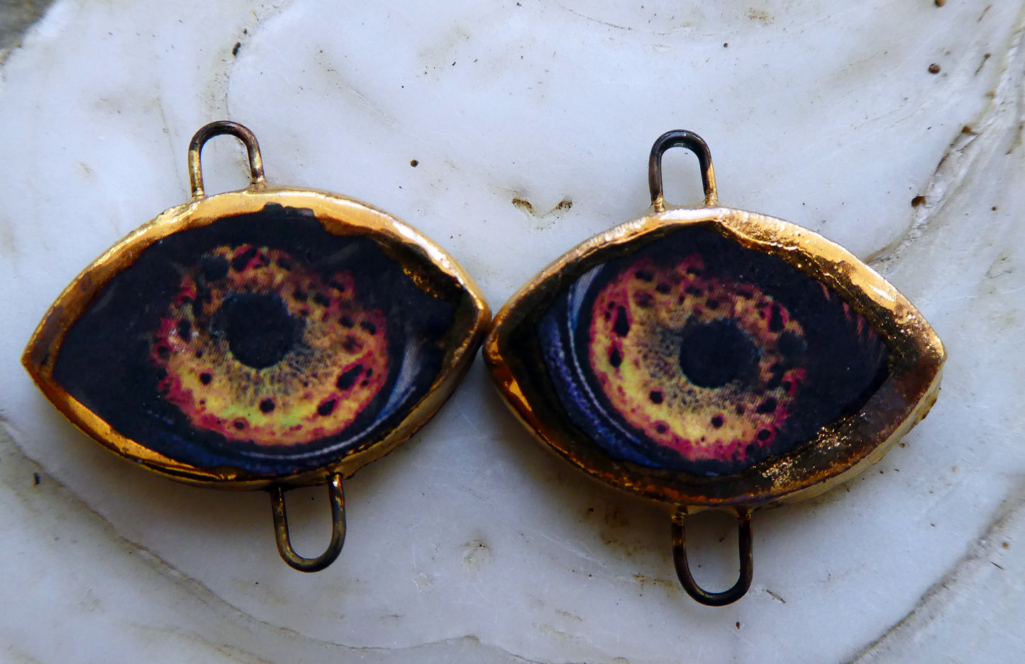 Ceramic Cats Eyes Decal Connectors #6