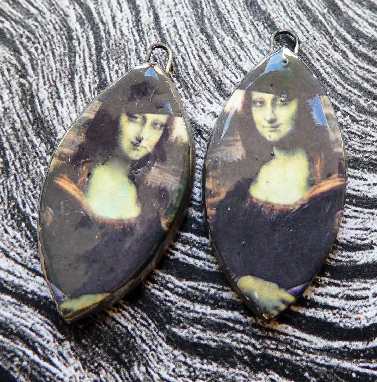 Ceramic Halloween Mona Decal Charms #3