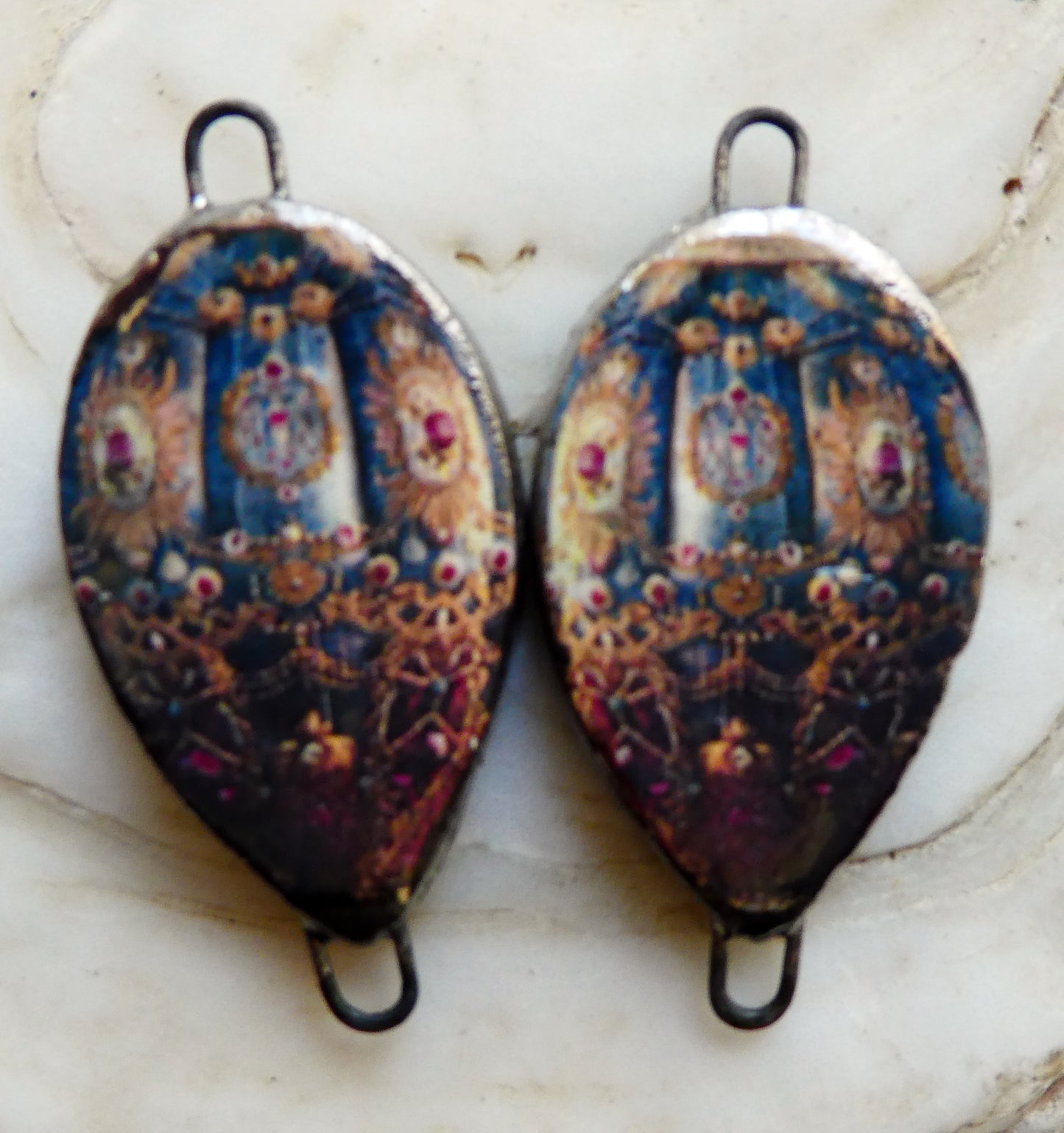 Ceramic Vintage Hot Air Balloon Decal Connectors #4