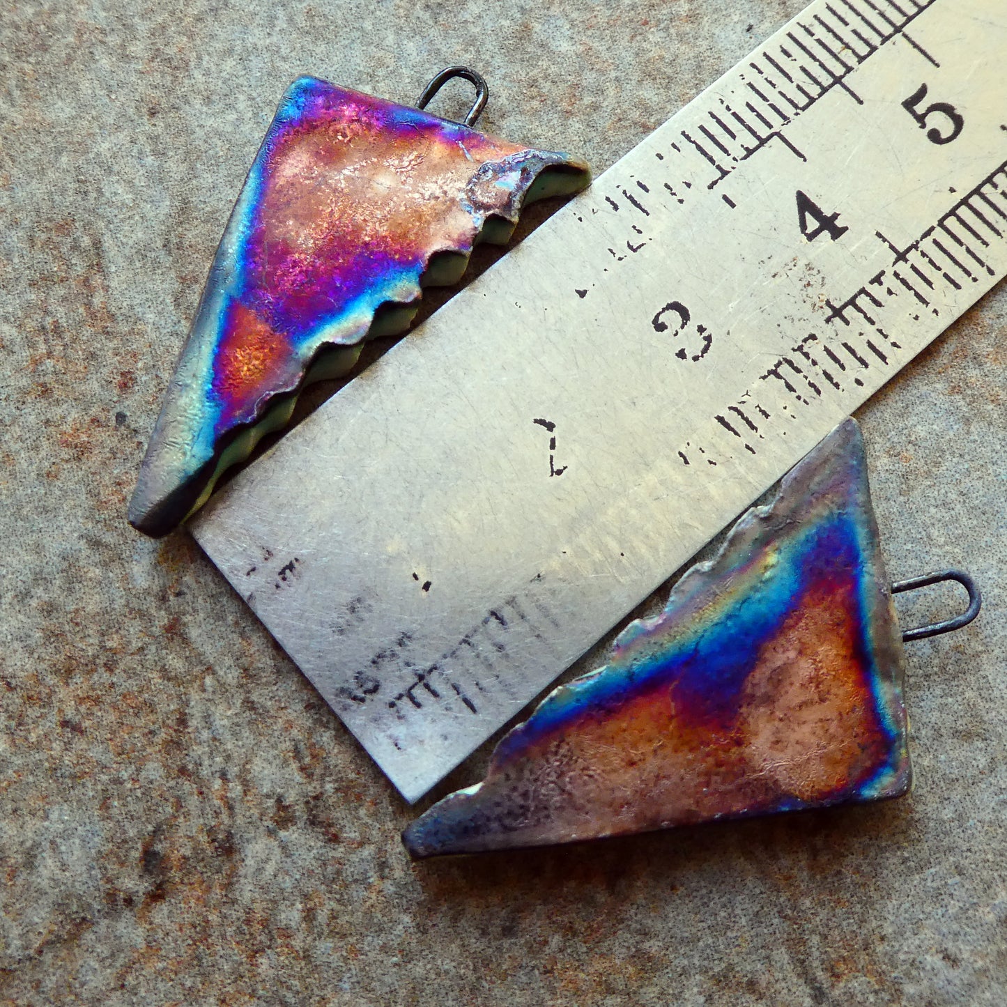 Ceramic Decal Cobweb Earring Charms #2