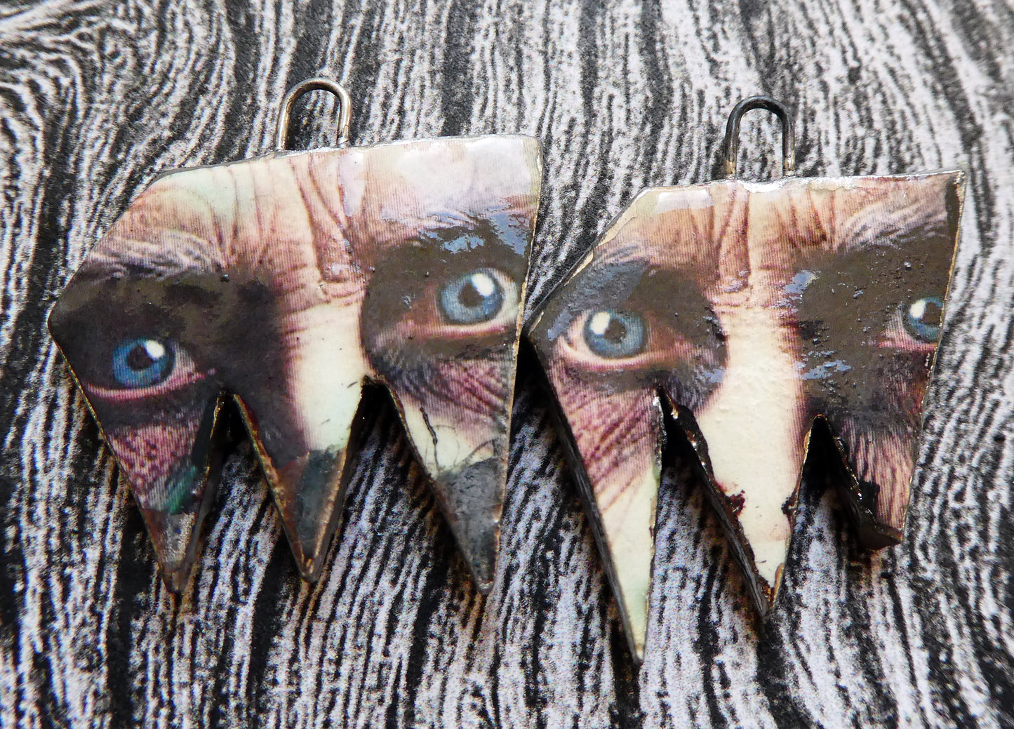 Ceramic Witch Decal Earring Charms#5