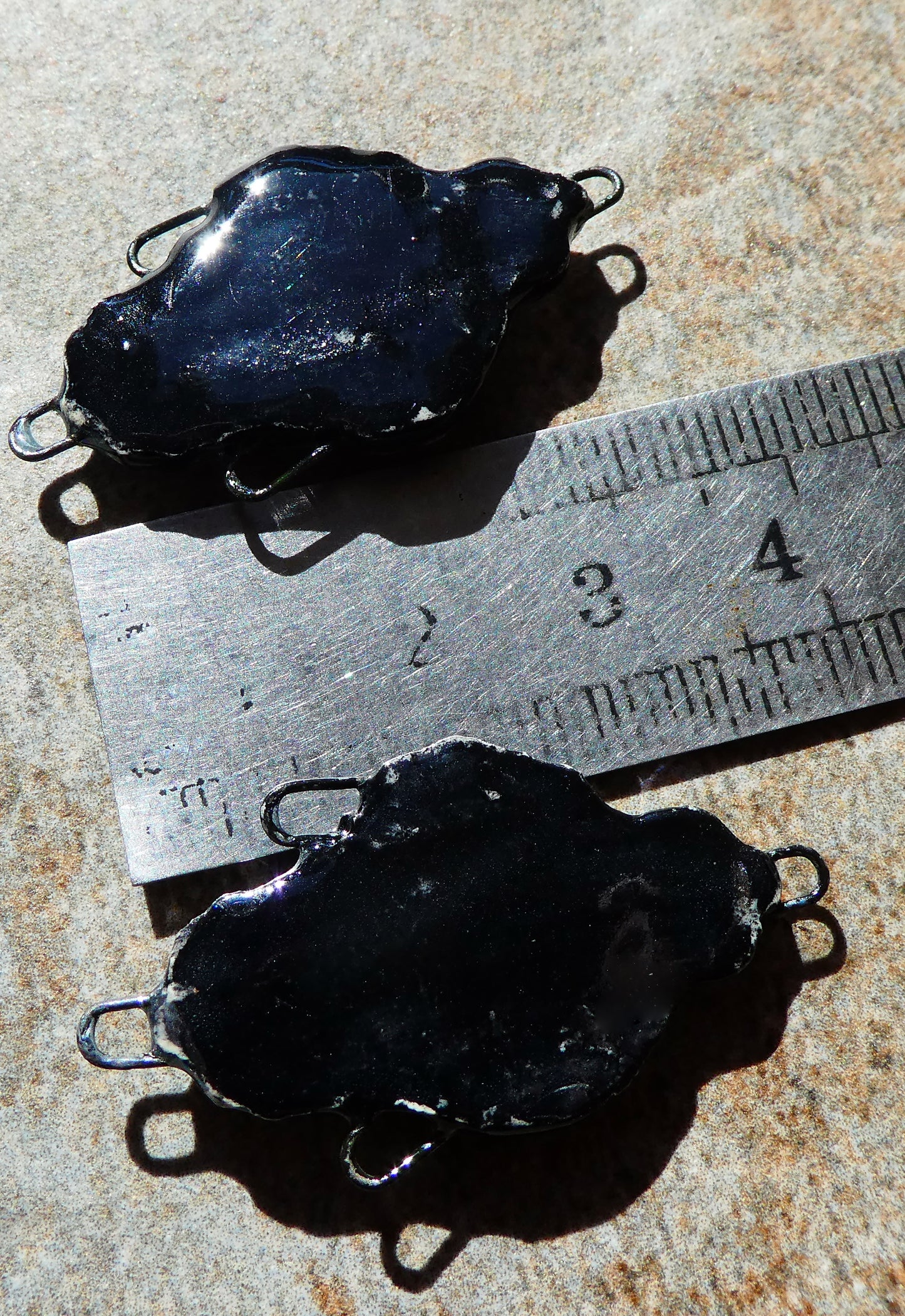 Ceramic Filligree Spooky Girl Connectors #3