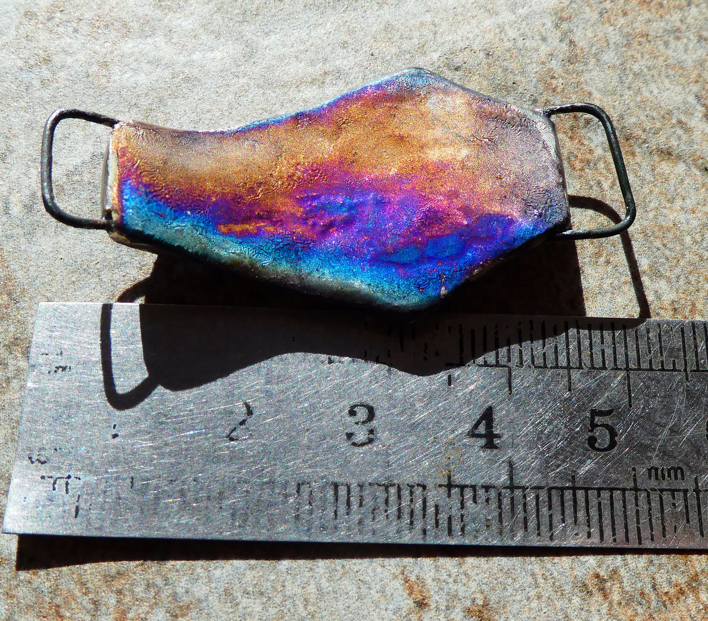 Ceramic Coffin and Skeleton Decal Bracelet Focal #2