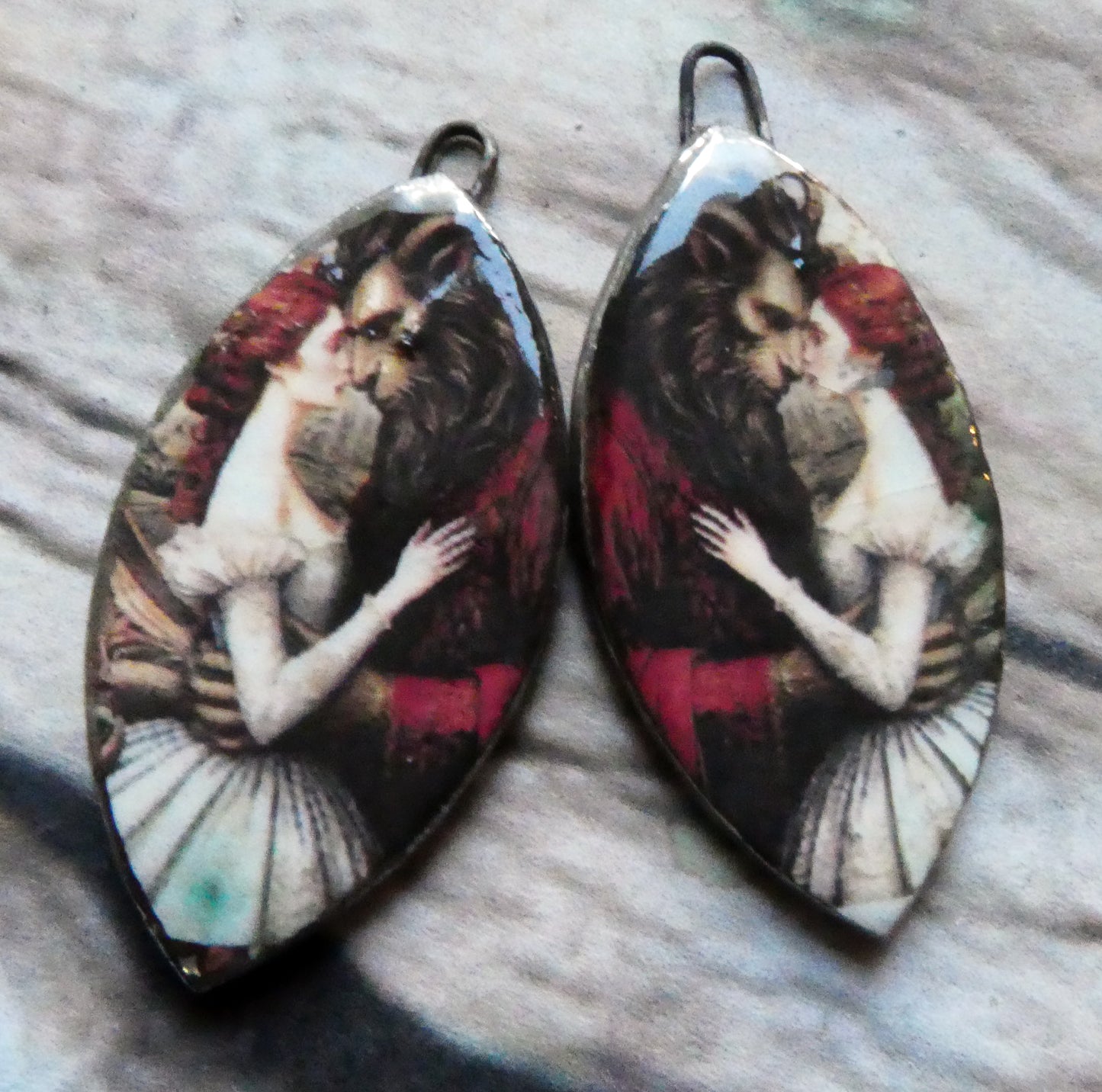 Ceramic Fairy Tale Decal Charms #5