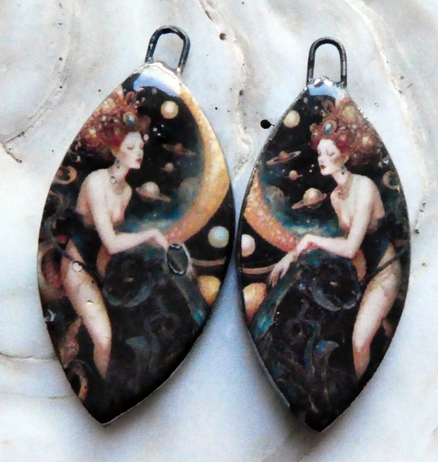 Ceramic Fairy Tale Decal Charms #8