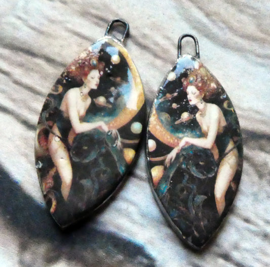 Ceramic Fairy Tale Decal Charms #8