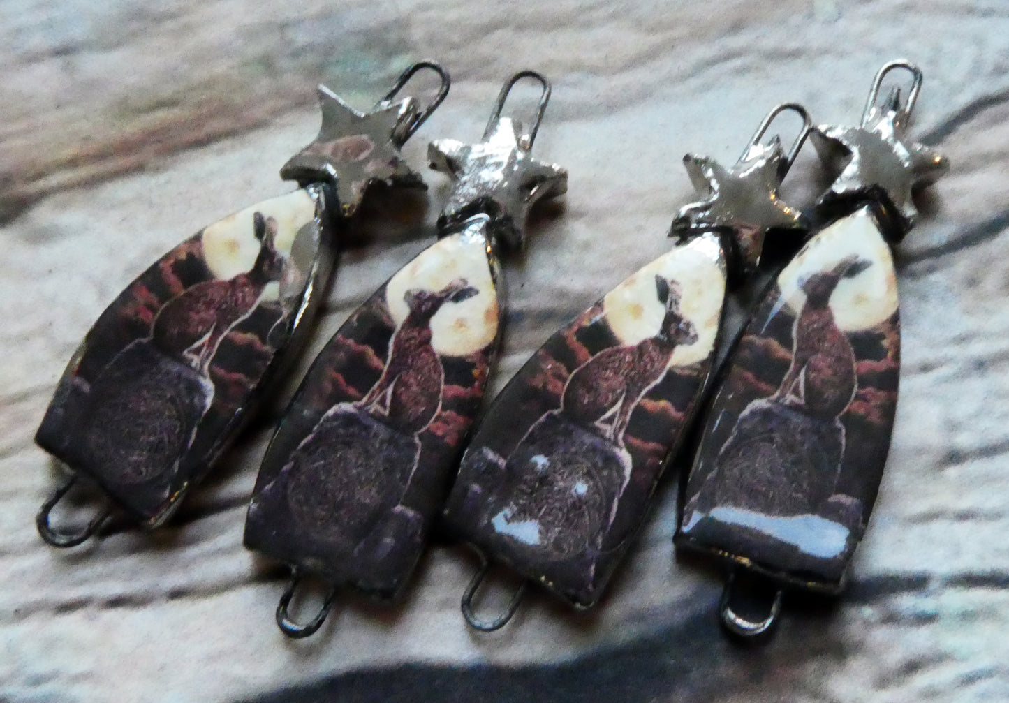 Ceramic Hare Decal Connectors #1