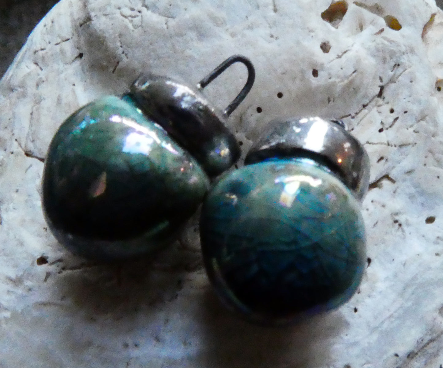 Ceramic Bauble Charms - Oriental Blue