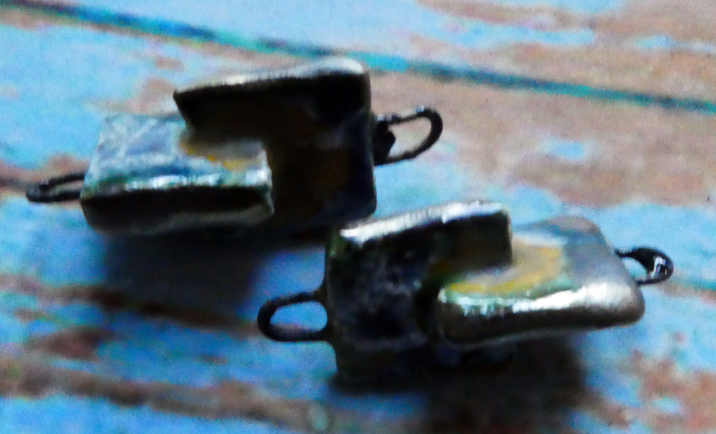 Ceramic Interconnected Squares Connectors- Outer Space