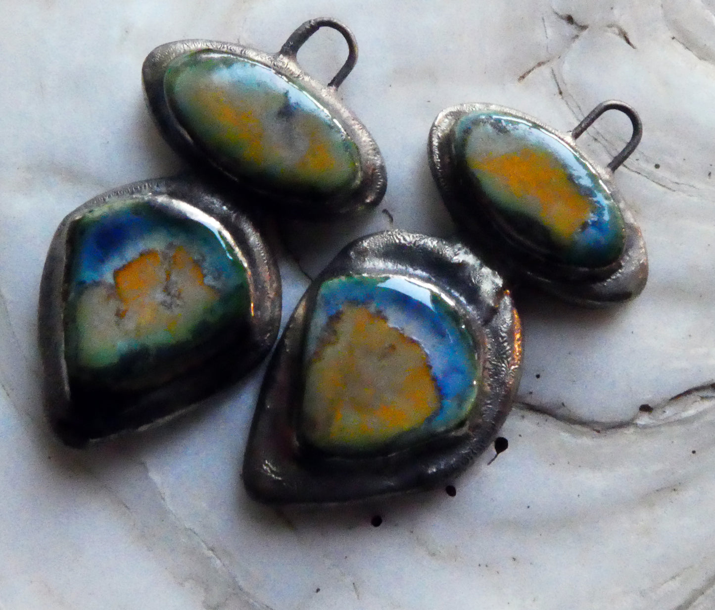 Ceramic Moulded Mixed Shape Charms - Outer Space