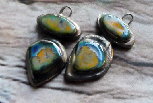 Ceramic Moulded Mixed Shape Charms - Outer Space