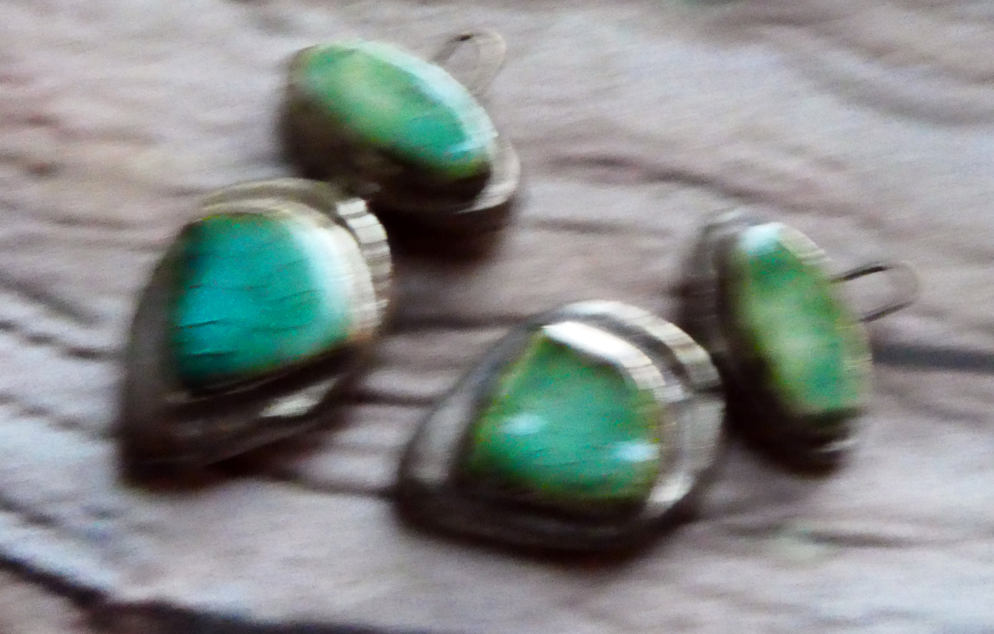 Ceramic Moulded Mixed Shape Charms - Lime