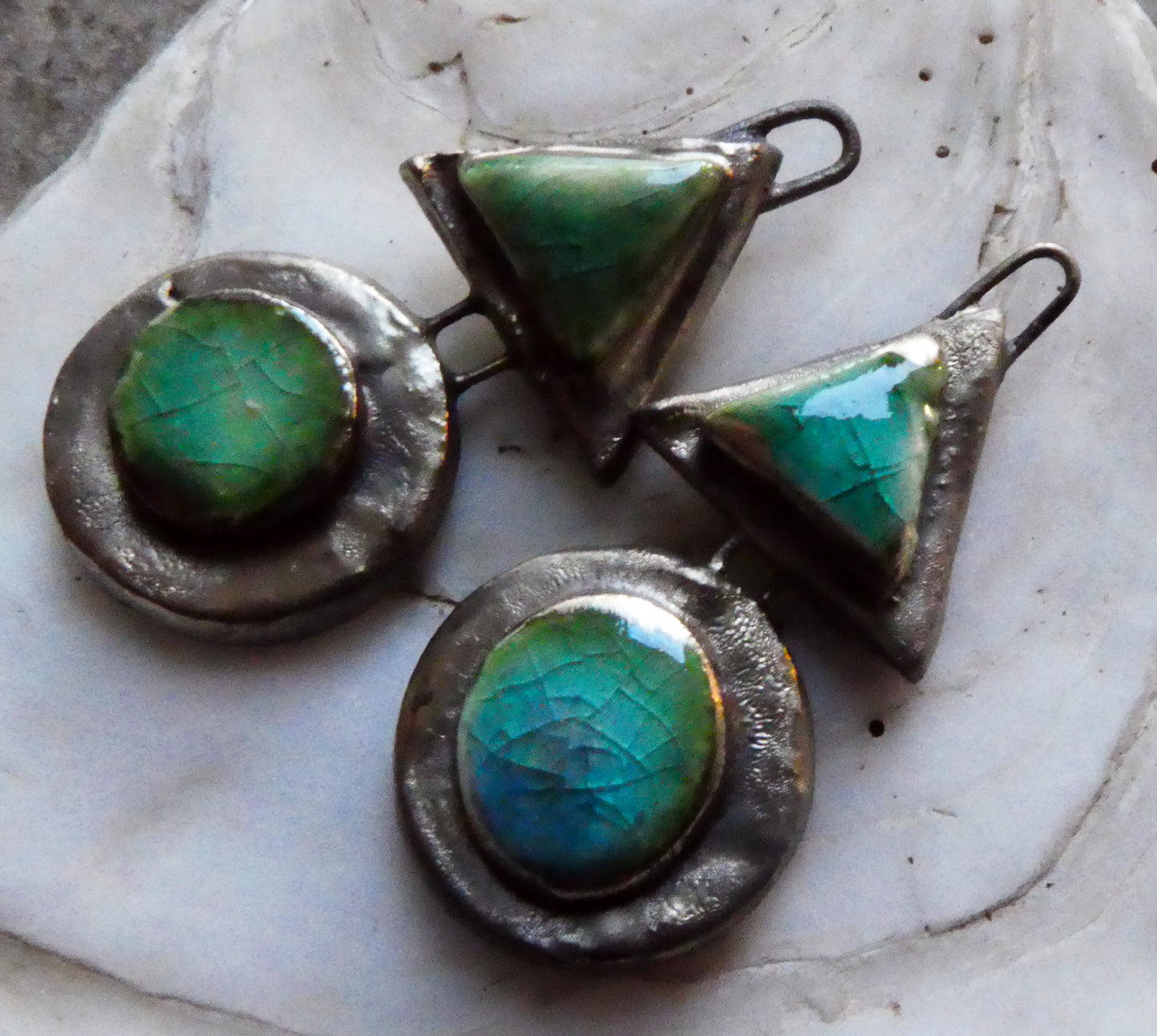 Ceramic Moulded Mixed Shape Charms - Jurassic