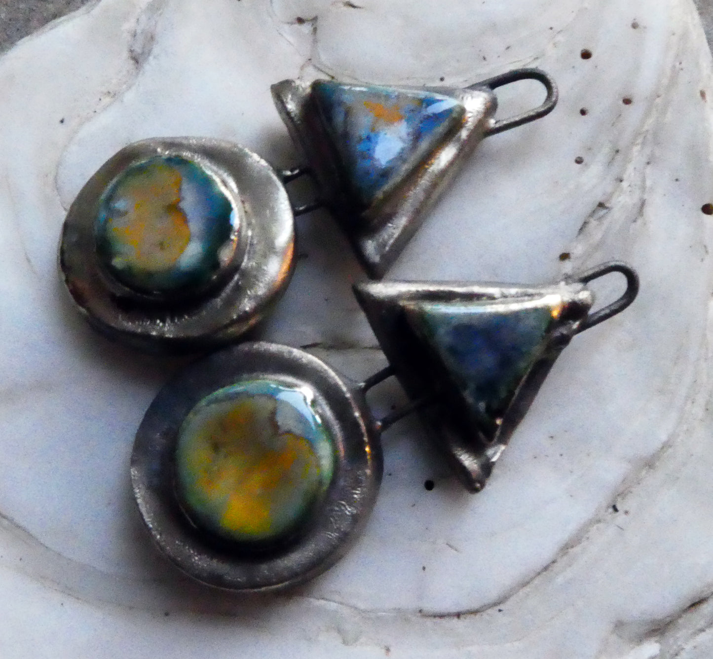 Ceramic Moulded Mixed Shape Charms -Outer Space