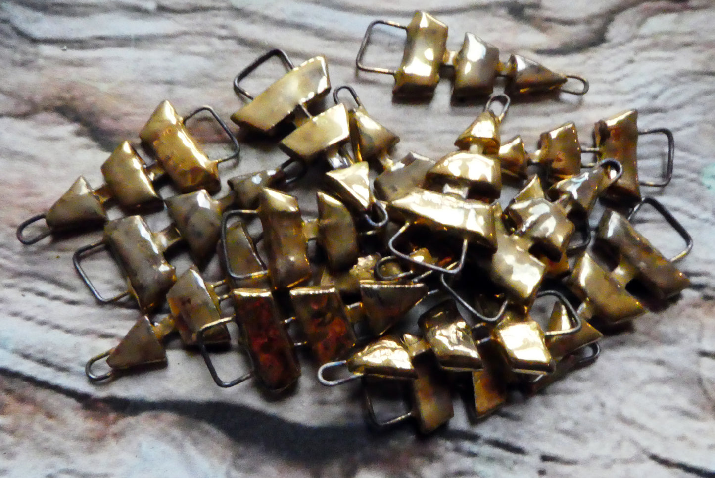 Ceramic Tree Connectors -Gold