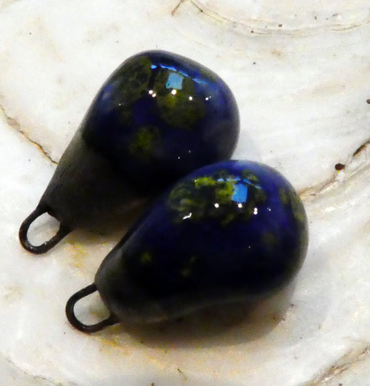 Ceramic Drops Earring Charms - Starry Night