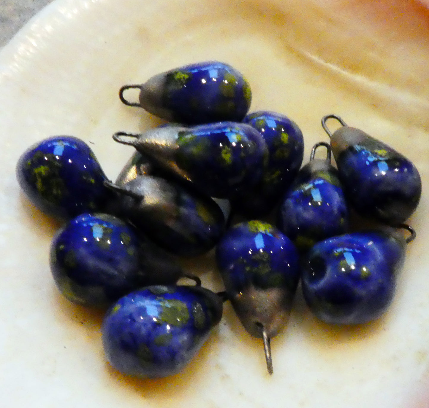 Ceramic Drops Earring Charms - Starry Night