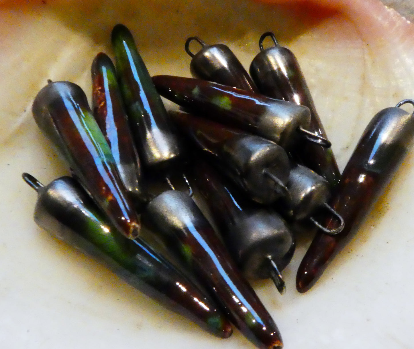 Ceramic Spikes Earring Charms - Woodland Fantasy